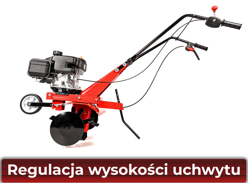 Regulacja Wysokości Uchwytu Prowadzącego w glebogryzarce Loncin 360a